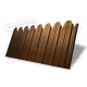 Профнастил фигурный С10 - 0,45 Окрас - А, Print Elite Golden Wood.