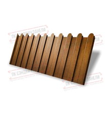 Профнастил фигурный C8 - 0,4 Print Premium Golden Wood.