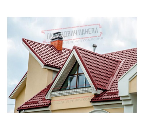 Планка ендовы верхняя 76х76х2000 Viking Ral3011-0.45