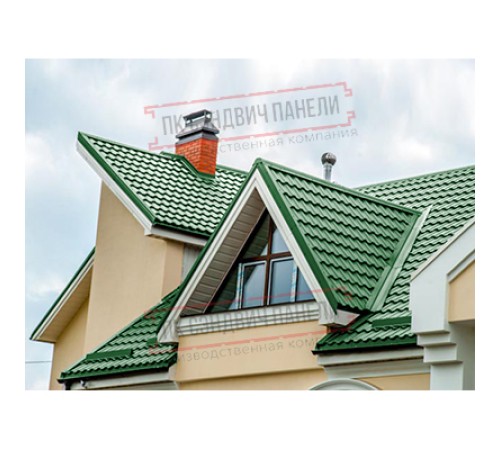 Планка ендовы верхняя 76х76х2000 Полиэстер Ral6002-0.5