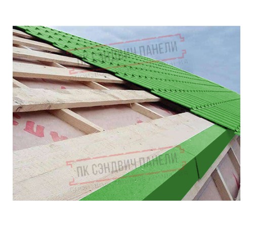 Планка карнизная 100х69х2000 ПЭ-6018-0.5