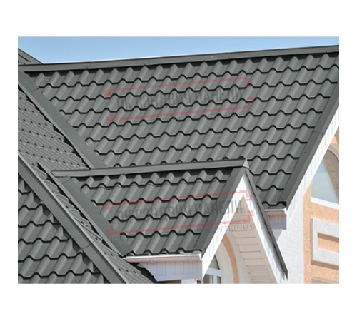 Планка конька плоского 150х150х2000 ПЭ-7005-0.45