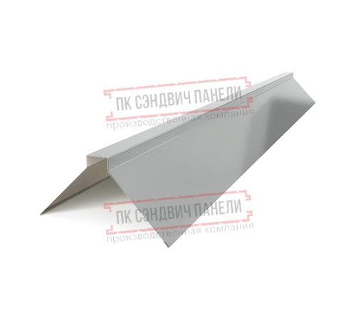 Планка конька плоского 190х190х2000 ПРМ-9006-0.5