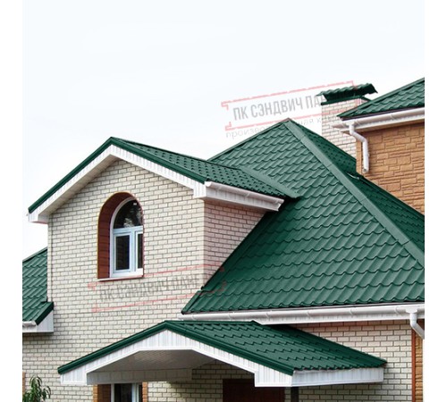 Планка примыкания нижняя 250х122х2000 ПЭ-6005-0.5