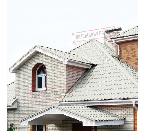 Планка примыкания нижняя 250х122х2000 ПЭ-9002-0.45