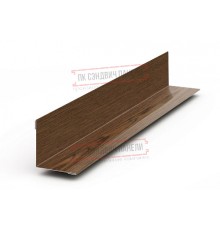 Планка угла внутреннего 115х115х2000 ECOSTEEL_MA-МореныйДуб-0.5