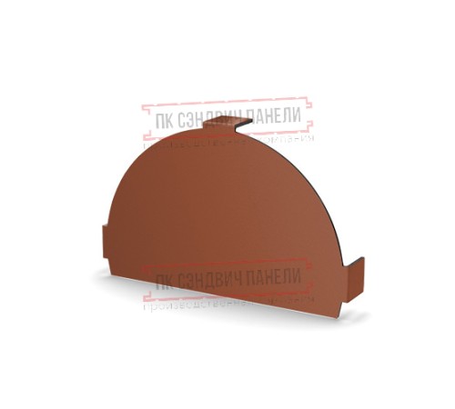 Заглушка конька круглого простая Norman ПЭ-8004-0.5
