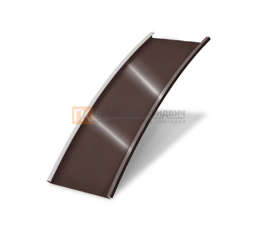 Продольно гнутый фальц гладкий 0,5 RAL 8017 Atlas