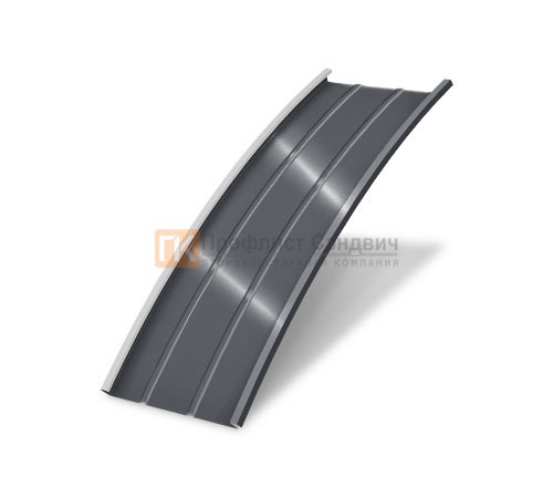 Продольно гнутый фальц профилированный 0,5 RAL 7024 Satin Мatt