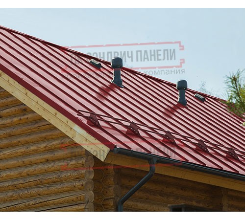 Фальц двойной стоячий Line 0,5 Satin RAL3011 коричнево-красный с пленкой на замках