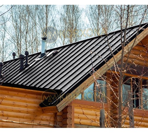 Кликфальц Line 0,45 Полиэстер RAL9005 черный с пленкой на замках
