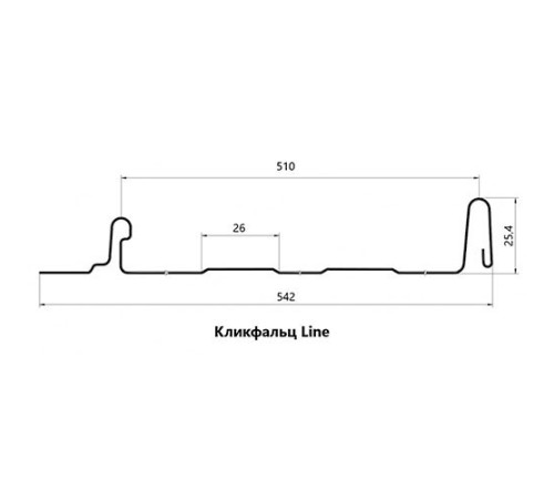 Кликфальц Line 0,5 Satin Мatt RAL3005 красное вино