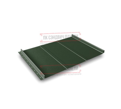 Кликфальц Line 0,5 Velur RAL6020 хромовая зелень с пленкой на замках