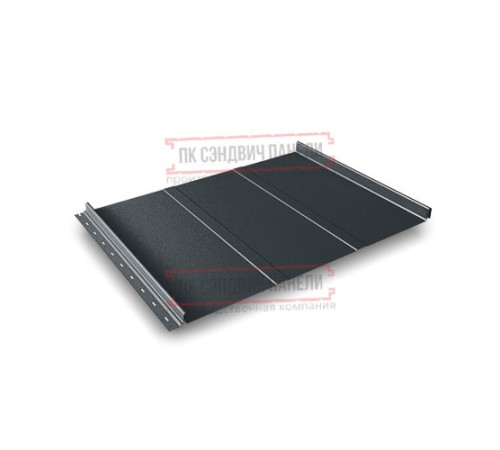 Кликфальц Line 0,5 Satin RAL7016 антрацитово-серый с пленкой на замках
