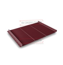 Кликфальц Line 0,5 Atlas RAL3005 красное вино с пленкой на замках