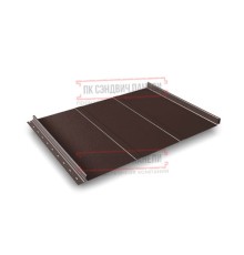 Кликфальц Line 0,45 Drap ST RAL8017 шоколад с пленкой на замках