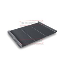 Кликфальц Line 0,5 Atlas RAL7024 мокрый асфальт с пленкой на замках