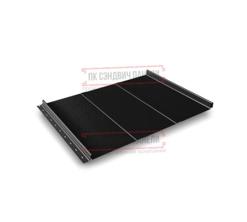 Кликфальц Line 0,5 PurPro Мatt 275 с пленкой RAL9005 черный