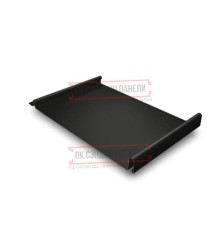 Кликфальц 0,5 PurLite Мatt RAL9005 черный с пленкой на замках
