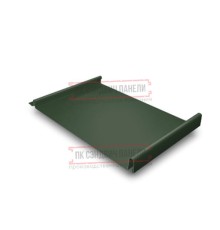 Кликфальц GL 0,5 GreenCoat Pural BT, matt RR11 темно-зеленый (RAL6020 хромовая зелень) с пленкой на замках