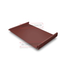 Кликфальц GL 0,5 Velur RAL3009 оксидно-красный с пленкой на замках