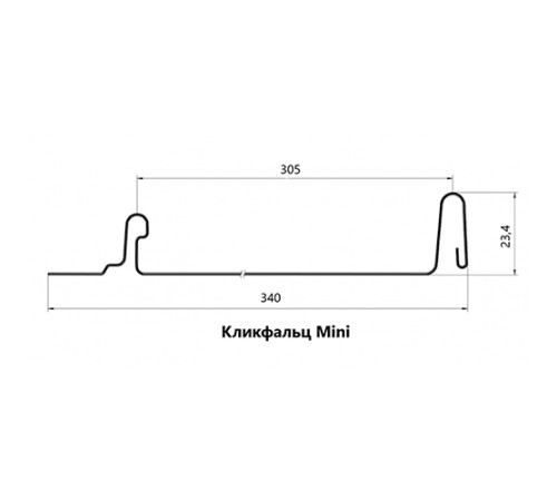 Кликфальц mini 0,5 Satin RR32 темно-коричневый с пленкой на замках