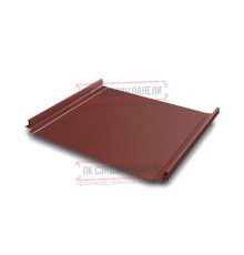 Кликфальц Pro 0,45 Полиэстер RAL3009 оксидно-красный с пленкой на замках