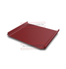 Кликфальц Pro 0,5 Rooftop Matte RAL3011 коричнево-красный с пленкой на замках