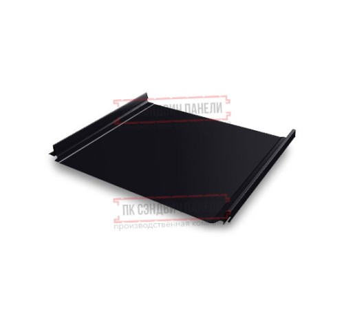 Кликфальц Pro 0,45 Drap RAL9005 черный с пленкой на замках