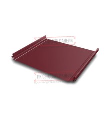 Кликфальц Pro 0,5 Satin RAL3005 красное вино с пленкой на замках