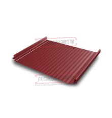 Кликфальц Pro Gofr 0,5 Satin RAL3011 коричнево-красный с пленкой на замках