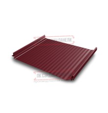 Кликфальц Pro Gofr 0,45 Drap RAL3005 красное вино с пленкой на замках