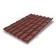 Металлочерепица Классик RAL3009 Velur-0,5