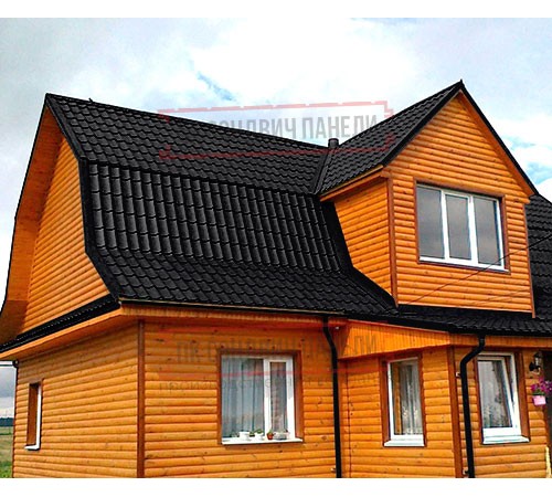 Металлочерепица классик плюс RAL9005 Velur20-0.5