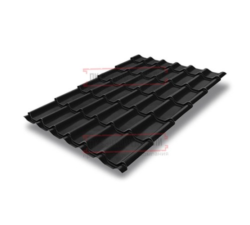 Металлочерепица Классик RAL9005 Velur-0,5