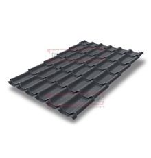 Металлочерепица Классик RAL7024 PurLite Мatt-0,5