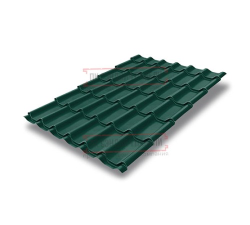 Металлочерепица Классик RAL6005 Drap-0,45