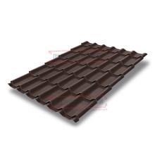 Металлочерепица Классик RAL8017 Quarzit PRO Matt-0,5
