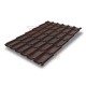 Металлочерепица Классик RAL8017 Quarzit PRO Matt-0,5