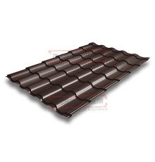 Металлочерепица Кредо RAL8017 Quarzit lite-0,5