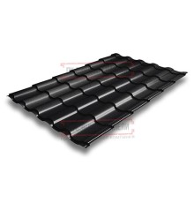 Металлочерепица Кредо RAL9005 Quarzit lite-0,5