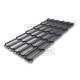 Металлочерепица Квинта плюс RAL7024 Drap-0.45