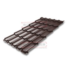 Металлочерепица Квинта плюс RAL8017 Quarzit-0.5