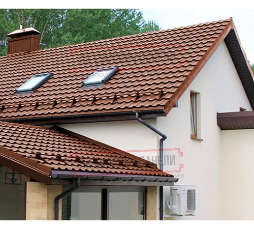 Металлочерепица Квинта плюс 3D RR750 GreenCoat PuRALMatt-0,5