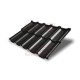 Металлочерепица модульная Квинта Uno 3D RAL9005 Drap-0,45