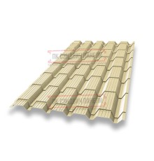 Металлочерепица Монкатта RAL1014 Полиэстер-0,45