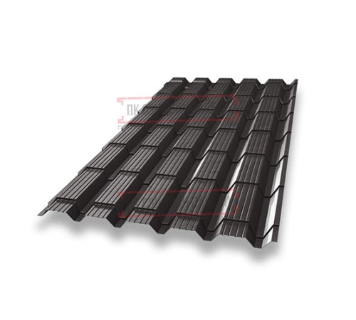 Металлочерепица Монкатта RR32 GreenCoat Pural-0,5