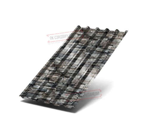 Профнастил С44-1000 ECOSTEEL-БелыйКамень-0.5