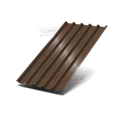 Профилированный лист С44-1000 ECOSTEEL-МореныйДуб-0.5