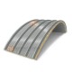 Сэндвич-панели арочные с минеральной ватой, ширина 1200 мм, толщина 60 мм, 0.5/0.5, RAL9006